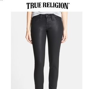 NWT TRUE RELIGION Wax Coated Halle Super Vixen